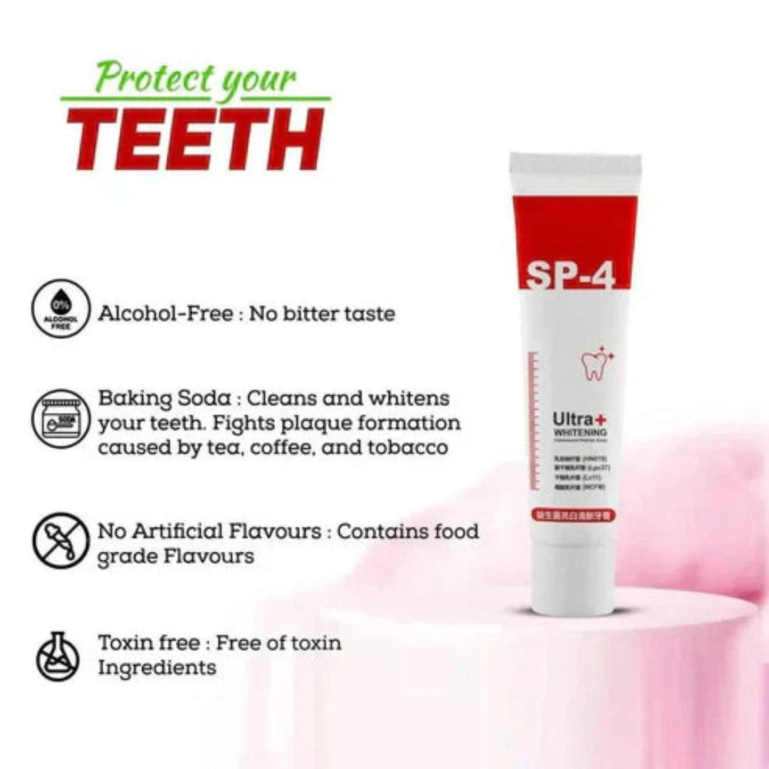 SP-4 PROBIOTICS WHITENING & FRESH TOOTHPASTE PACK OF 2