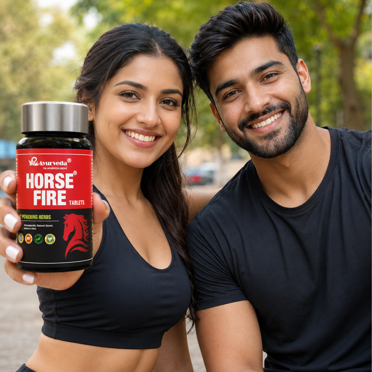 Horse Fire Ayurvedic Tablets for Muscle Growth, Immunity & Overall Wellbeing – 60 Tablets Pack of 1