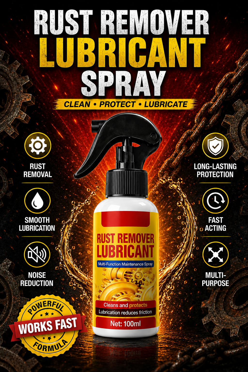 Powerfull Rust Remover Lubricant