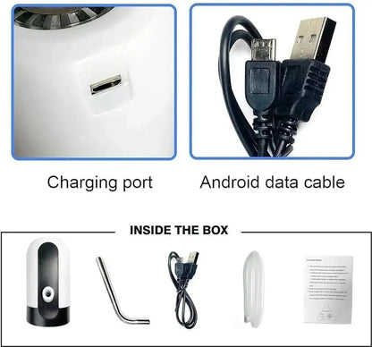 Automatic Electric Water Dispenser Pump for 20L Bottle | Portable USB Charging Wireless Water Bottle Pump