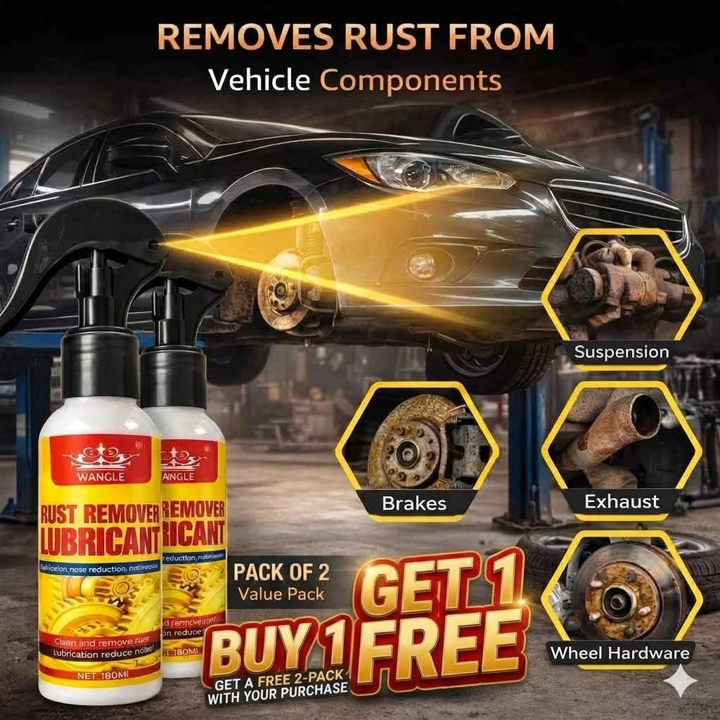 Power Full Rust Remover Lubricant Spray | (200ML) Pack Of 2 - Bye 1 Get 1 Free